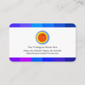 Kleurrijke Border Lijst Professionele Kinderopvang Visitekaartje (Achterkant)