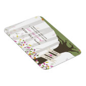 Kleurrijke Bos Bruiloft Save The Date Magnet Magneet (Rechterzijde)