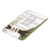 Kleurrijke Bos Bruiloft Save The Date Magnet Magneet (Linkerzijde)