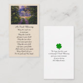 Kleurrijke Bos Licht Zegening Gebed Kaart Visitekaartje (Voorkant / Achterkant)