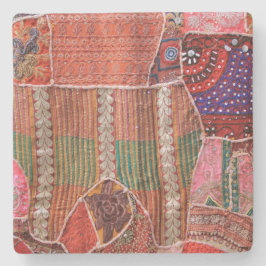 Kleurrijke bosbouw op Israel Square Onderzetter