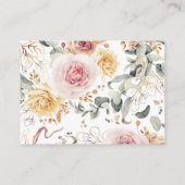 Kleurrijke bosjes met elegante boeken voor Baby Informatiekaartje (Achterkant)