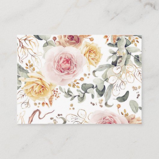 Kleurrijke bosjes met elegante boeken voor Baby Informatiekaartje (Achterkant)