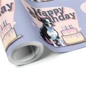 Kleurrijke Boston Terrier Cadeaupapier (Rol Hoek)