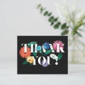 Kleurrijke Botanic Wedding Bedankt Briefkaarten V0 (Staand voorkant)