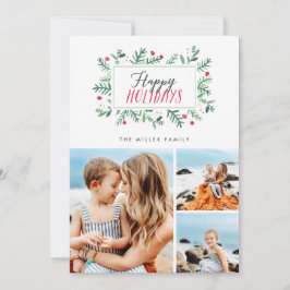 Kleurrijke Botanicals 3 Foto voor de Feestdagen Feestdagenkaart