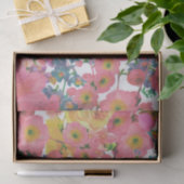Kleurrijke botanische bloemen tissuepapier (Geschenk)