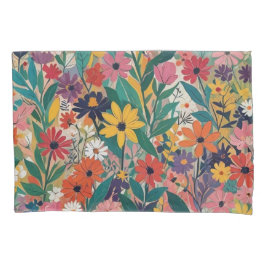 Kleurrijke Botanische Bloemen Wall Art Kussensloop