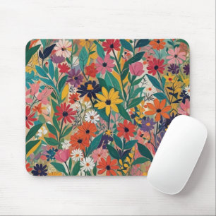Kleurrijke Botanische Bloemen Wall Art Muismat