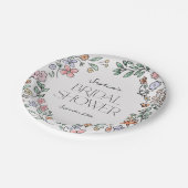 Kleurrijke botanische bruidsdouche papieren borden papieren bordje (Gekanteld)