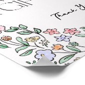 Kleurrijke Botanische Kaarten & Geschenken Teken Poster (Hoek)