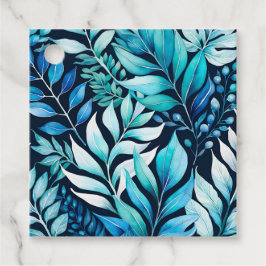 Kleurrijke Botanische Kunst Cadeaublaadjes Bedankjes Labels