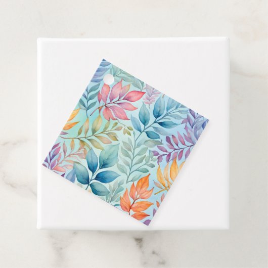 Kleurrijke Botanische Kunst Gift Labels (In situ)