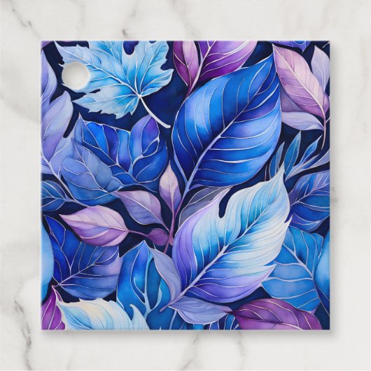 Kleurrijke Botanische Kunst Gift Labels (Voorkant)