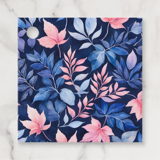 Kleurrijke Botanische Kunst Gift Labels (Voorkant)