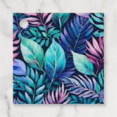 Kleurrijke Botanische Kunst Gift Labels (Voorkant)