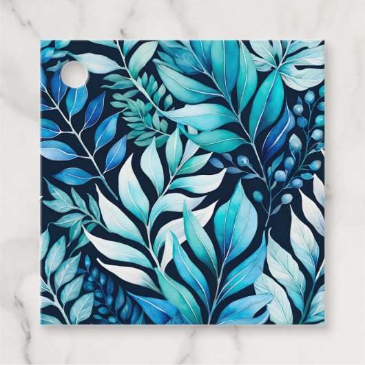 Kleurrijke Botanische Kunst Gift Labels (Voorkant)