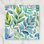 Kleurrijke Botanische Kunst Gift Labels (Voorkant)