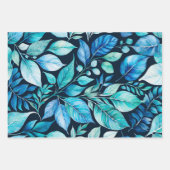 Kleurrijke Botanische Kunst Inpakpapier Bladen (Voorkant 3)