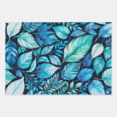 Kleurrijke Botanische Kunst Inpakpapier Bladen (Voorkant 2)
