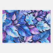 Kleurrijke Botanische Kunst Inpakpapier Bladen (Voorkant)