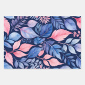 Kleurrijke Botanische Kunst Inpakpapier Bladen (Voorkant 2)