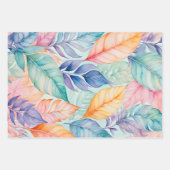 Kleurrijke Botanische Kunst Inpakpapier Bladen (Voorkant 2)