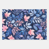 Kleurrijke Botanische Kunst Inpakpapier Bladen Vel (Voorkant)