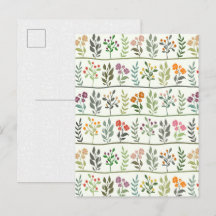 Kleurrijke Botanische Rhapsodie Bloemensilhouet