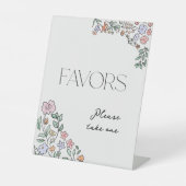 Kleurrijke Botanische Vrijgezellenfeest Favors Sig Reclamebord Met Voetstuk (Voorkant)