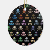 Kleurrijke Botten Keramisch Ornament (Links)