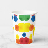 Kleurrijke Bouncy Ball Verjaardag Papier Cups Papieren Bekers (Rechts)