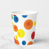 Kleurrijke Bouncy Ball Verjaardag Papier Cups Papieren Bekers (Voorkant)