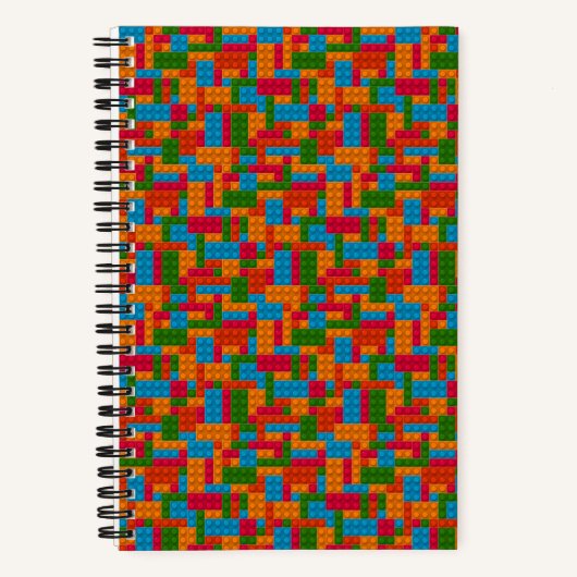 Kleurrijke Bouwsteen Notitieboek (Voorkant)