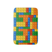 Kleurrijke bouwstenen badmat (Voorkant Verticaal)