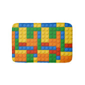 Kleurrijke bouwstenen badmat (Voorkant)