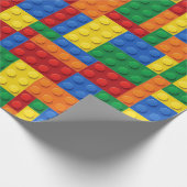 Kleurrijke bouwstenen blokken | Aangepast Cadeaupapier (Hoek)