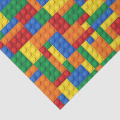 Kleurrijke bouwstenen blokken | Aangepast Tissuepapier (Detail)