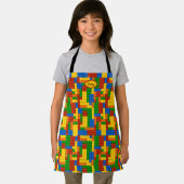 Kleurrijke bouwstenen Kinder gepersonaliseerde Schort (Insitu)