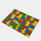 Kleurrijke bouwstenen Kinderen Deurmat (Schuin)