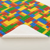 Kleurrijke bouwstenen Kinderen Sherpa Deken (3/4)