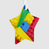 Kleurrijke bouwstenen ornament (voorkant)