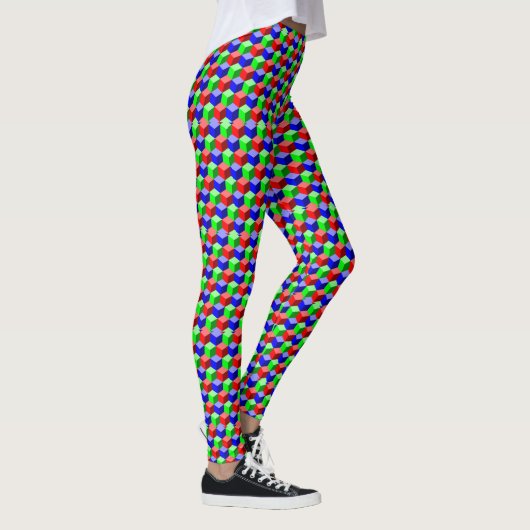 Kleurrijke bouwstenen Thunder_Cove 3-D Leggings (Rechts)
