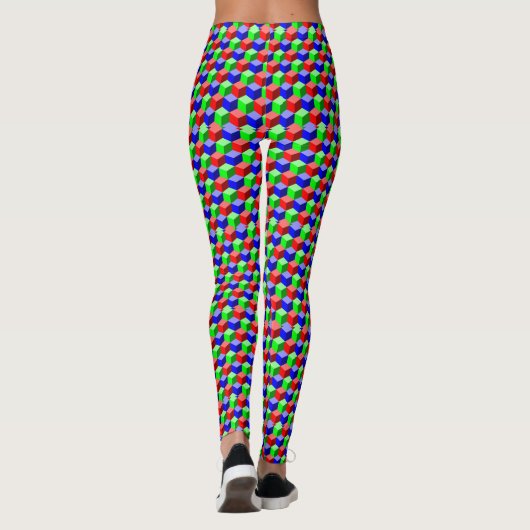 Kleurrijke bouwstenen Thunder_Cove 3-D Leggings (Achterkant)