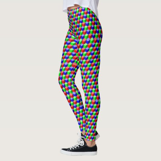 Kleurrijke bouwstenen Thunder_Cove 3-D Leggings (Links)