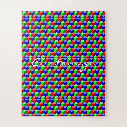 Kleurrijke bouwstenen Thunder_Cove 3-D Legpuzzel (Verticaal)