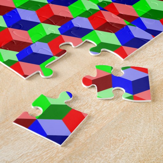 Kleurrijke bouwstenen Thunder_Cove 3-D Legpuzzel (Zijkant)