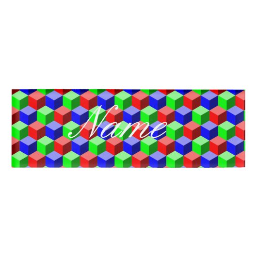 Kleurrijke bouwstenen Thunder_Cove Naambadge (Voorkant)