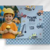 Kleurrijke Bouwtruck Verjaardag Bedankt