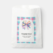 Kleurrijke Bow Baby shower Bedankzakje (Voorkant)